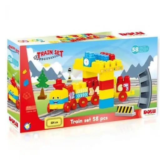 Circuit train 58pcs Dolu jouet
