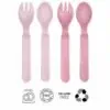 Cuillères fourchettes roses REER bébé