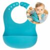 Bavoir silicone bleue REER bébé