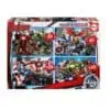 Puzzle 4 modèles Avengers Educa