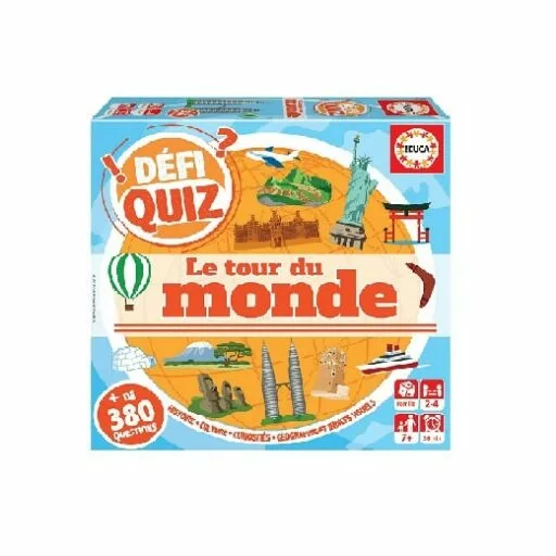 Jeu Quiz Tour du Monde Educa - jouets et articles bébé