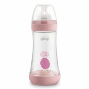 Biberon Plastique Chicco 240ml Rose bebe