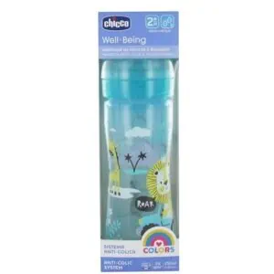 Biberon Plastique Bleu Chicco 250ml bébé