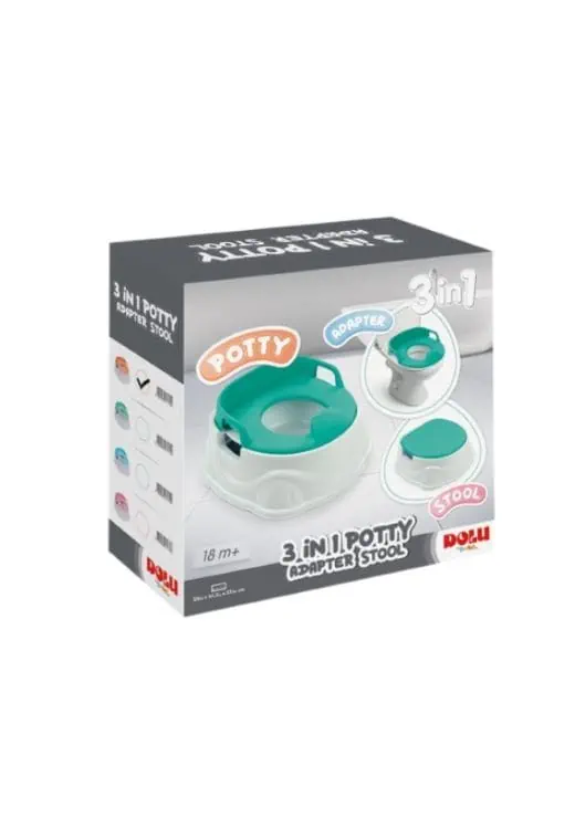Pot toilette 3en1 bleu Dolu