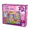 Jumbo Puzzle Une fille un jouet KSGAMES