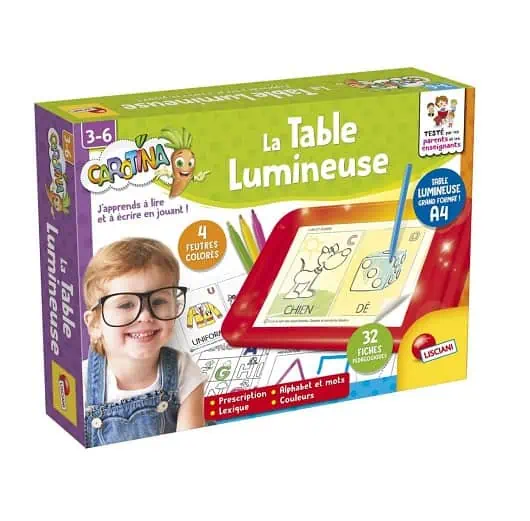 Carotina table Lumineuse Lisciani jeu éducatif