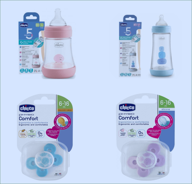 Biberons et sucettes Chicco