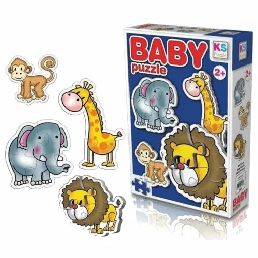 Puzzle Bébé KS GAMES La jungle-min