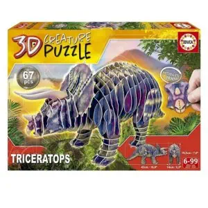 Triceratops Puzzle 3D EDUCA
