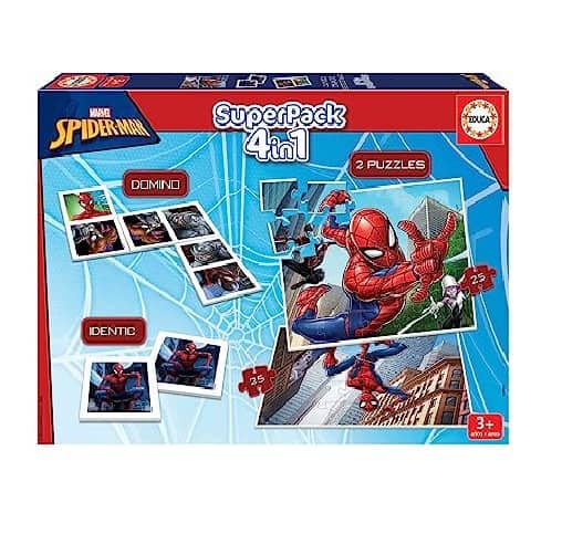 Jeu 4en1 Spiderman EDUCA - Jouets et articles bébé