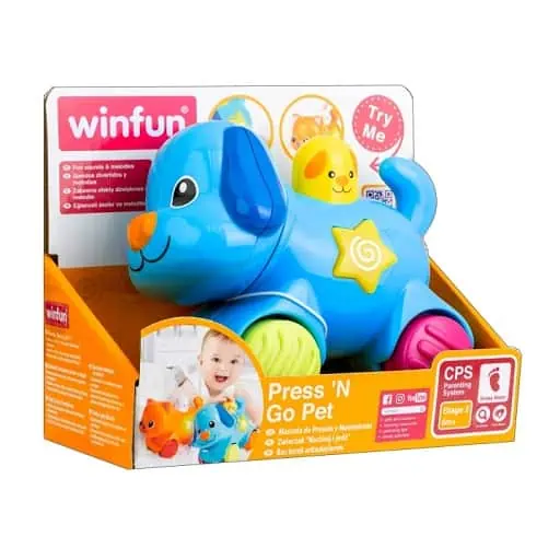 jouet chien roulant d'activités musicales winfun 733
