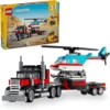 camion remorque et helicoptere lego