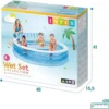Piscine-intex bleu lounge large