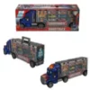 Grand camion 53cm avec 6 voitures metalliques et signes Toysan