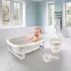 Baignoire-Pliable et scaux beige Dolu