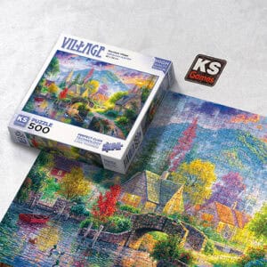 Puzzle 500pcs village montagneux KSGAMES