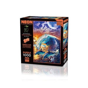 Puzzle 1000pcs Neon Surf with waves KSGAMES