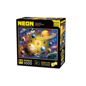 Puzzle 1000pcs Neon Système Solaire KSGAMES