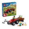 Tracteur agricole Rouge avec remorque et Moutons 60461 Lego