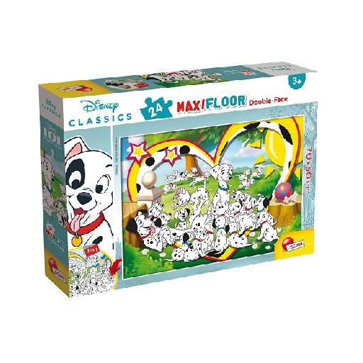 Puzzle à dessiner Maxi Floor Dalmatiens 24pcs Lisciani