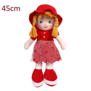 poupée peluche rouge 45cm