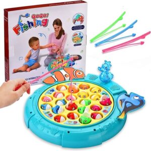 Coffret jeu de pêche tournant