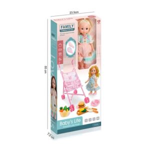 poupée avec poussette