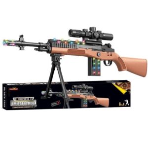 Mitraillette son et lumière avec support