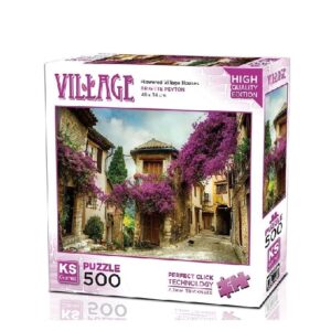 Puzzle 500pcs Village fleuri KSGAMES