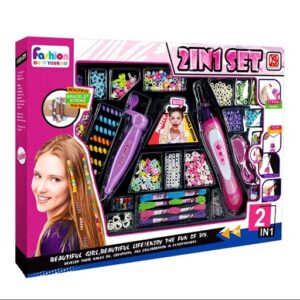 Coffret 2en1 décoration des cheveux et bracelets