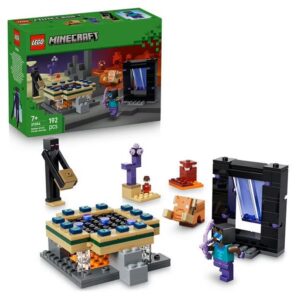LEGO Minecraft Voyage à Travers Les Portails du Nether et de l’Ender
