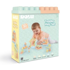 Jeu de construction 30pcs et Voiture Dolu