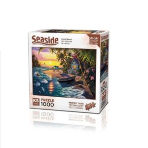 Puzzle 1000pcs Coucher de soleil en mer KSGAMES