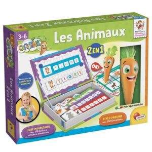 Les Animaux 2 en 1 Livre Magnétique Carotina Lisciani